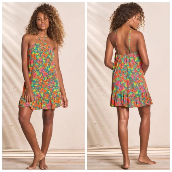 New Maaji Poppy Fiorelli Swim Cover-Up Resortwear Vaction Beach Mini Dress NWT - Picture 1 of 6